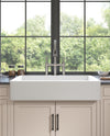 Bridge Kitchen Faucet with Pull-Down Sprayhead in Spot