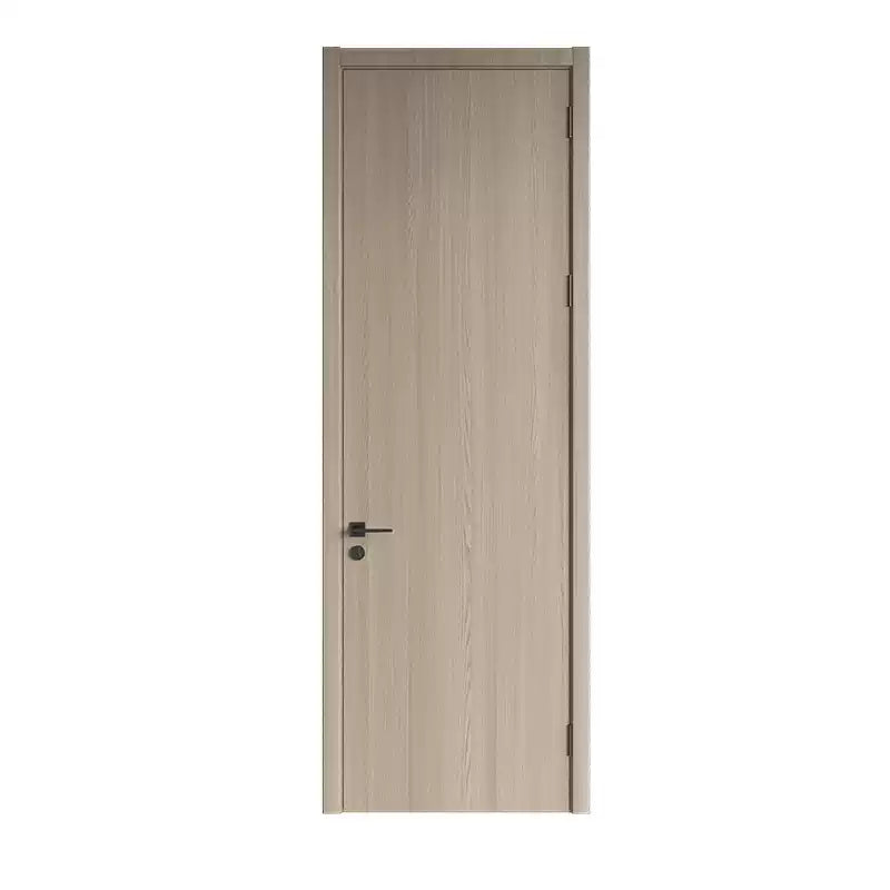 GoldenHome Custom Solid Wood Composite Door Set Modern Simple Interior Bedroom Single Door Finished Surface No Paint Required